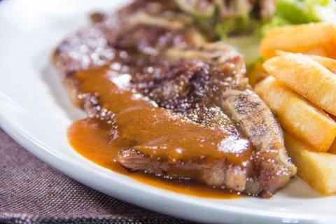 Beef steak Stock Photos