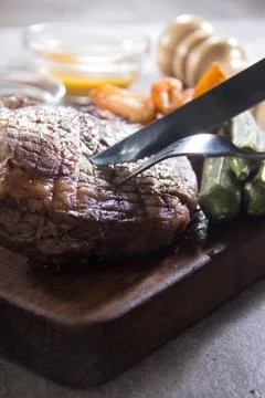 Beef steak Stock Photos