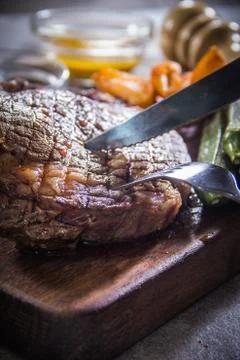 Beef steak Stock Photos