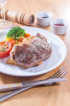 Beef steak Stock Photos