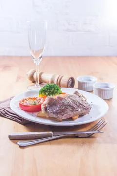 Beef steak Stock Photos