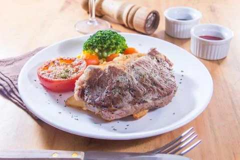 Beef steak Stock Photos