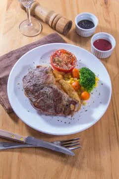 Beef steak Stock Photos