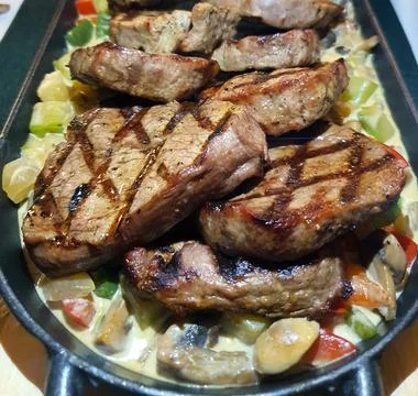 Beef steak Stock Photos