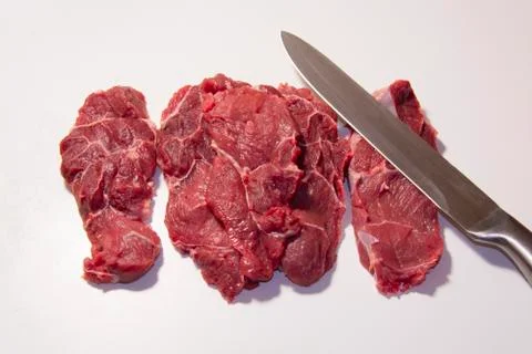 Beef steak raw meat Stock Photos