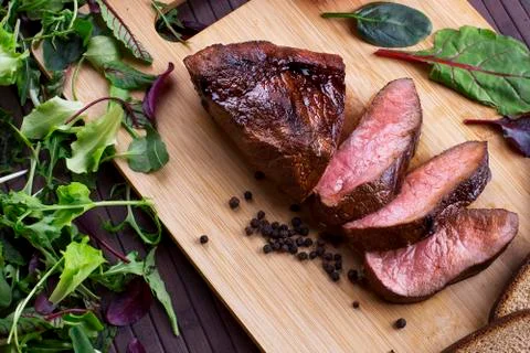 Beef steak - Stock Image Stock Photos