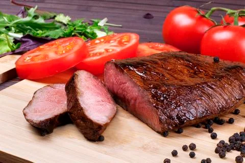 Beef steak - Stock Image Stock Photos