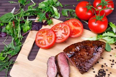 Beef steak - Stock Image Stock Photos