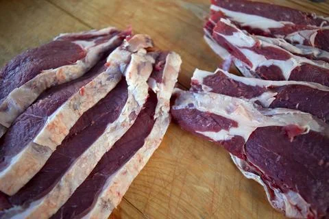 Beef steaks Stock Photos