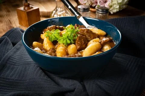 Beef stew in gravy. Foto stock
