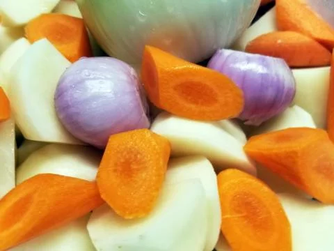 Beef Stew Ingredients Stock Photos