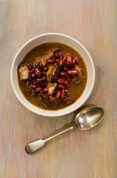 Beef stew with kidney bean Stock Photos