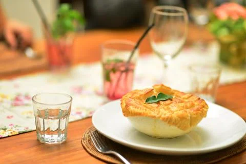 Beef stew pie Stock Photos