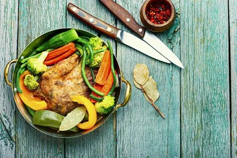 Beef stew with vegetables Stock Photos