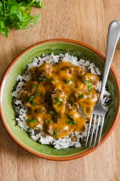 Beef stroganoff Stock Photos