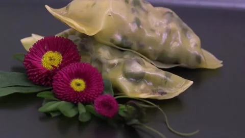 Beef taco wraps with garnish Video stock 160331039