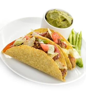 Beef tacos Foto stock