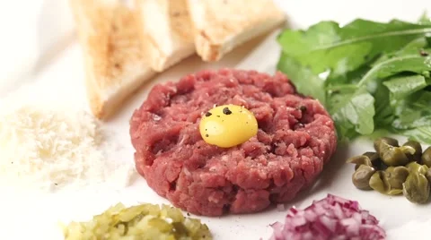 Beef Tartare 스톡 동영상 54271686