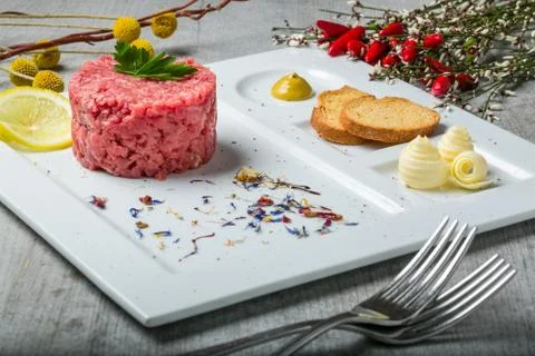Beef tartare Stock Photos