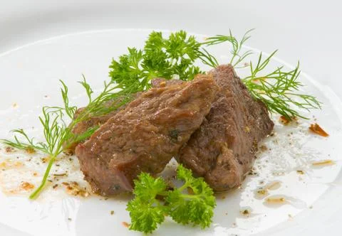 Beef on white background Stock Photos
