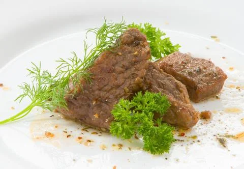 Beef on white background Stock Photos