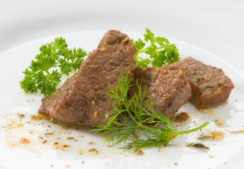 Beef on white background Stock Photos