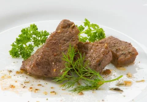 Beef on white background Stock Photos