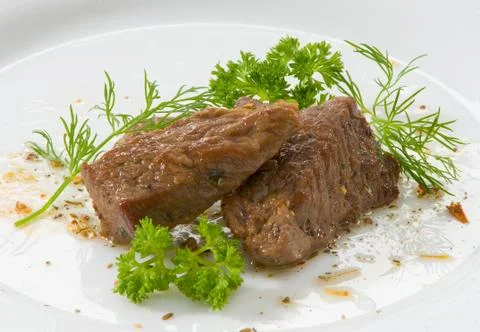Beef on white background Stock Photos