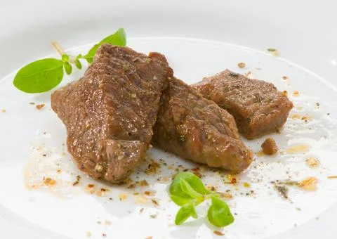Beef on white background Stock Photos