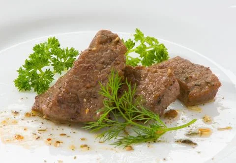 Beef on white background Stock Photos