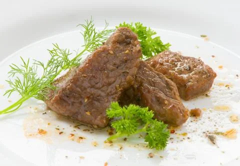 Beef on white background Stock Photos