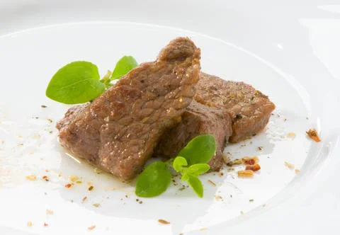 Beef on white background Stock Photos