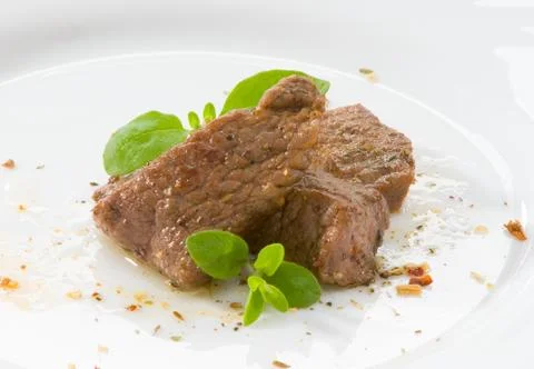 Beef on white background Stock Photos