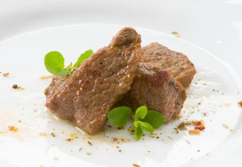 Beef on white background Stock Photos