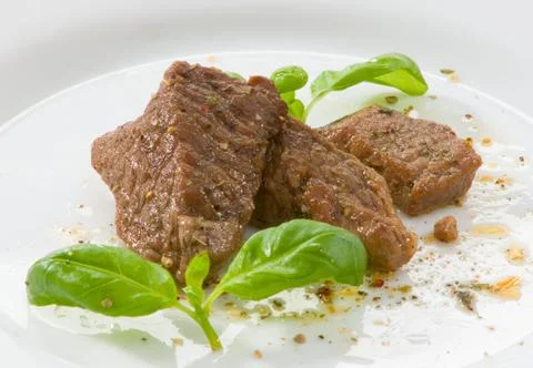 Beef on white background Stock Photos