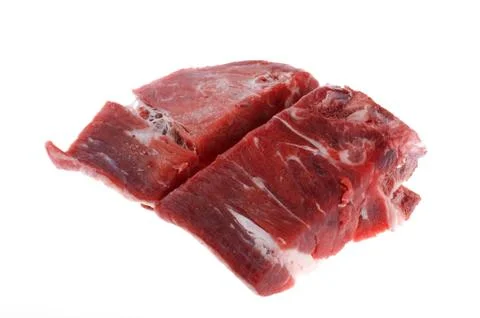 Beef on white Stock Photos