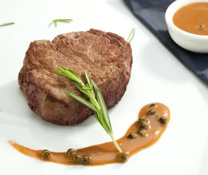 Beefsteak tenderloin Stock Photos