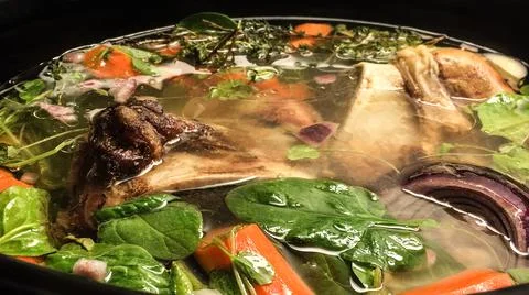 Beefy Beef Bone Broth 写真素材