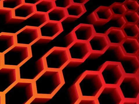 Beehive abstract background on vector graphic art. Stock Illustration