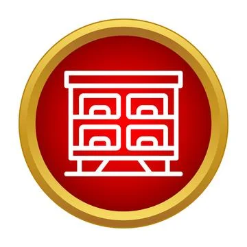 Beehive icon representing apiculture and honey production Ilustração Stock