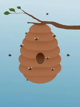 Beehive Stock Illustration