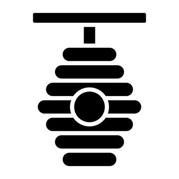 Beehive Vector Icon Design Illustration Stock Illustration