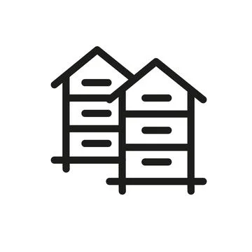 Beehives Icon Stock Illustration