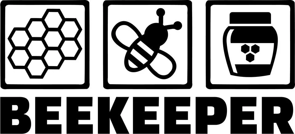 Beekeeper Icons Stock Illustration