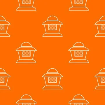 Beekeeper pattern vector orange Stock Illustration