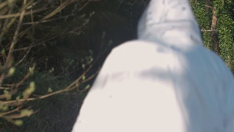 Beekeeper walking up to bee hive Video stock 123841535