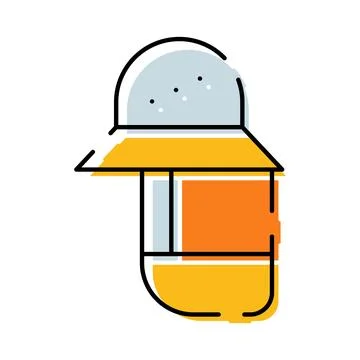 Beekeeper's hat providing protection from bees Stock Illustration