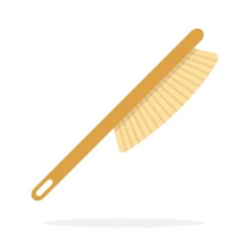 Beekeeping brush vector flat material design isolated object on white background Stock Illustration