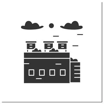 Beekeeping glyph icon Stock Illustration