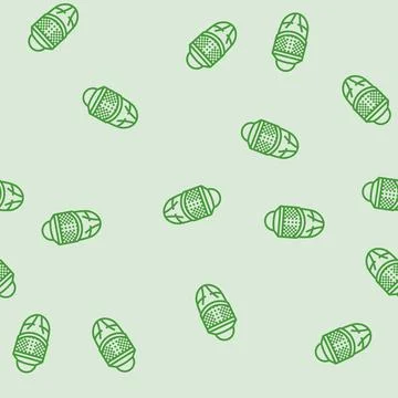 Beekeeping hat mesh veil line seamless pattern イラスト素材